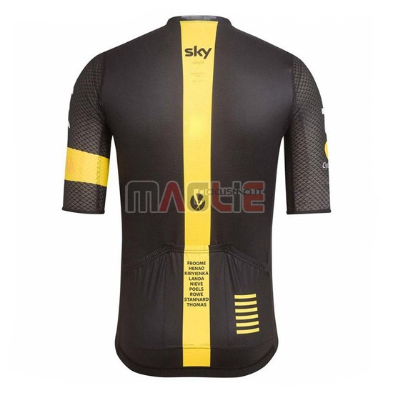 Maglia Sky manica corta 2017 giallo e nero